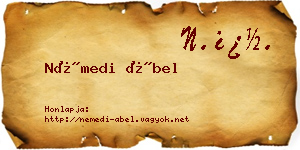 Némedi Ábel névjegykártya