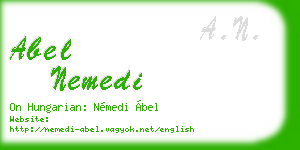 abel nemedi business card